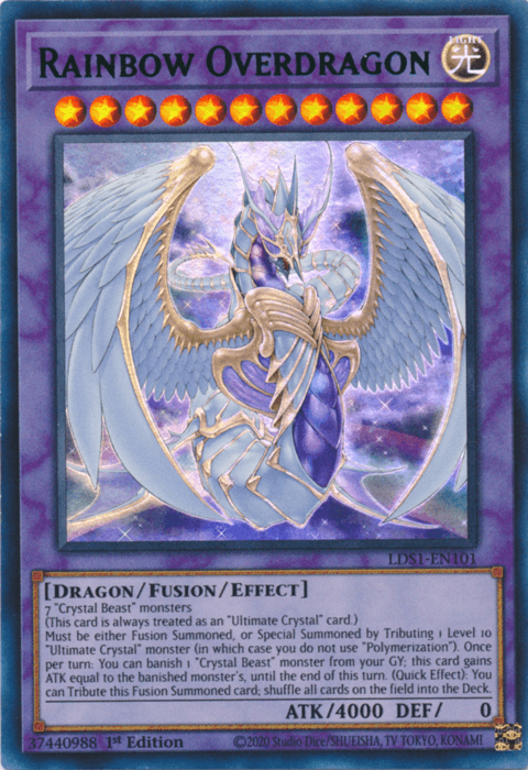 Rainbow Overdragon (Green) [LDS1-EN101] Ultra Rare - Josh's Cards