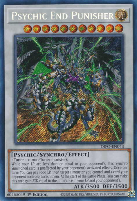 Psychic End Punisher [DIFO-EN043] Secret Rare - Josh's Cards