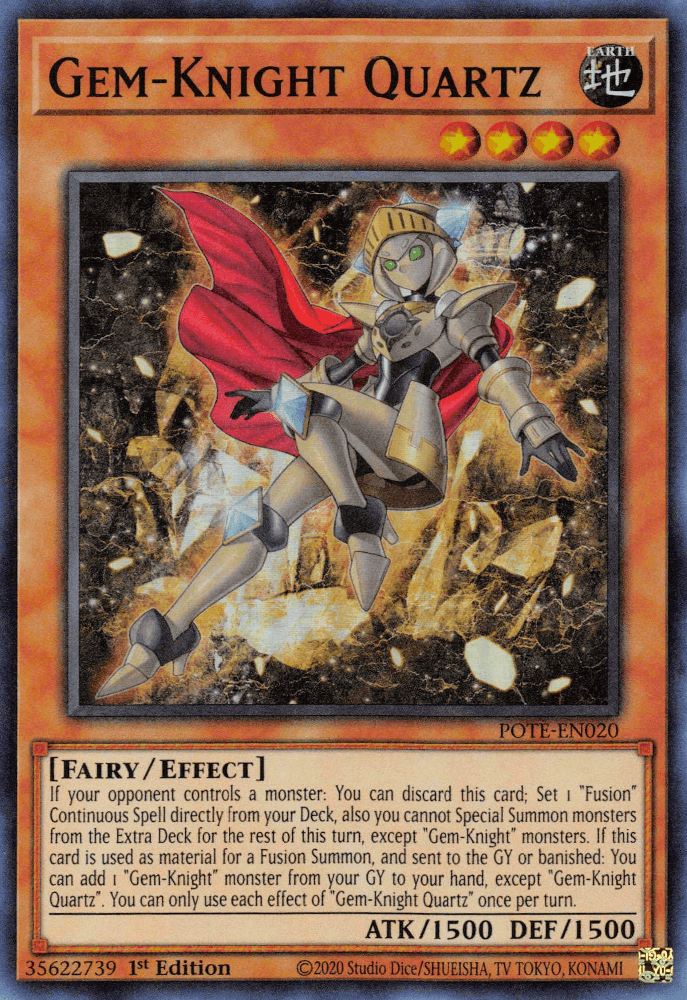 Gem-Knight Quartz [POTE-EN020] Super Rare - Josh's Cards