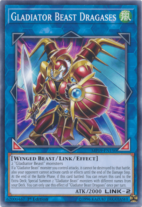 Gladiator Beast Dragases [MP19-EN150] Common - Josh's Cards