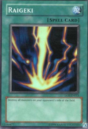 Raigeki [LOB-EN053] Super Rare - Josh's Cards