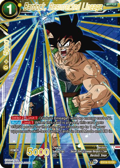 Bardock, Resurrected Lineage (EX19-15) [Special Anniversary Set 2021] Parallel Foil