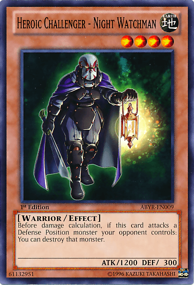 Heroic Challenger - Night Watchman [ABYR-EN009] Common - Josh's Cards