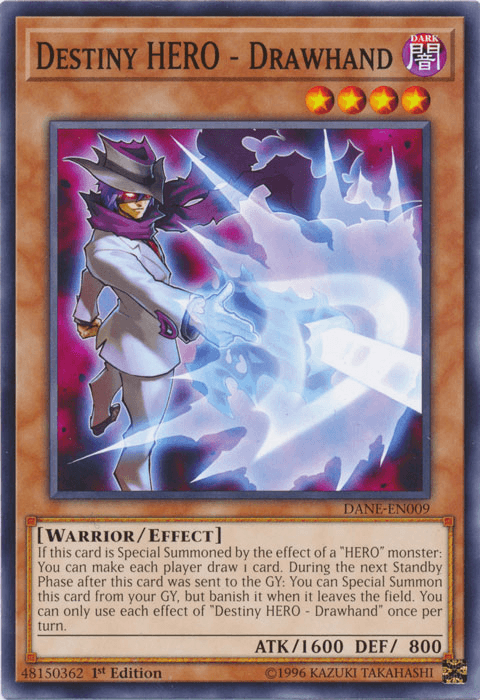 Destiny HERO - Drawhand [DANE-EN009] Common - Josh's Cards