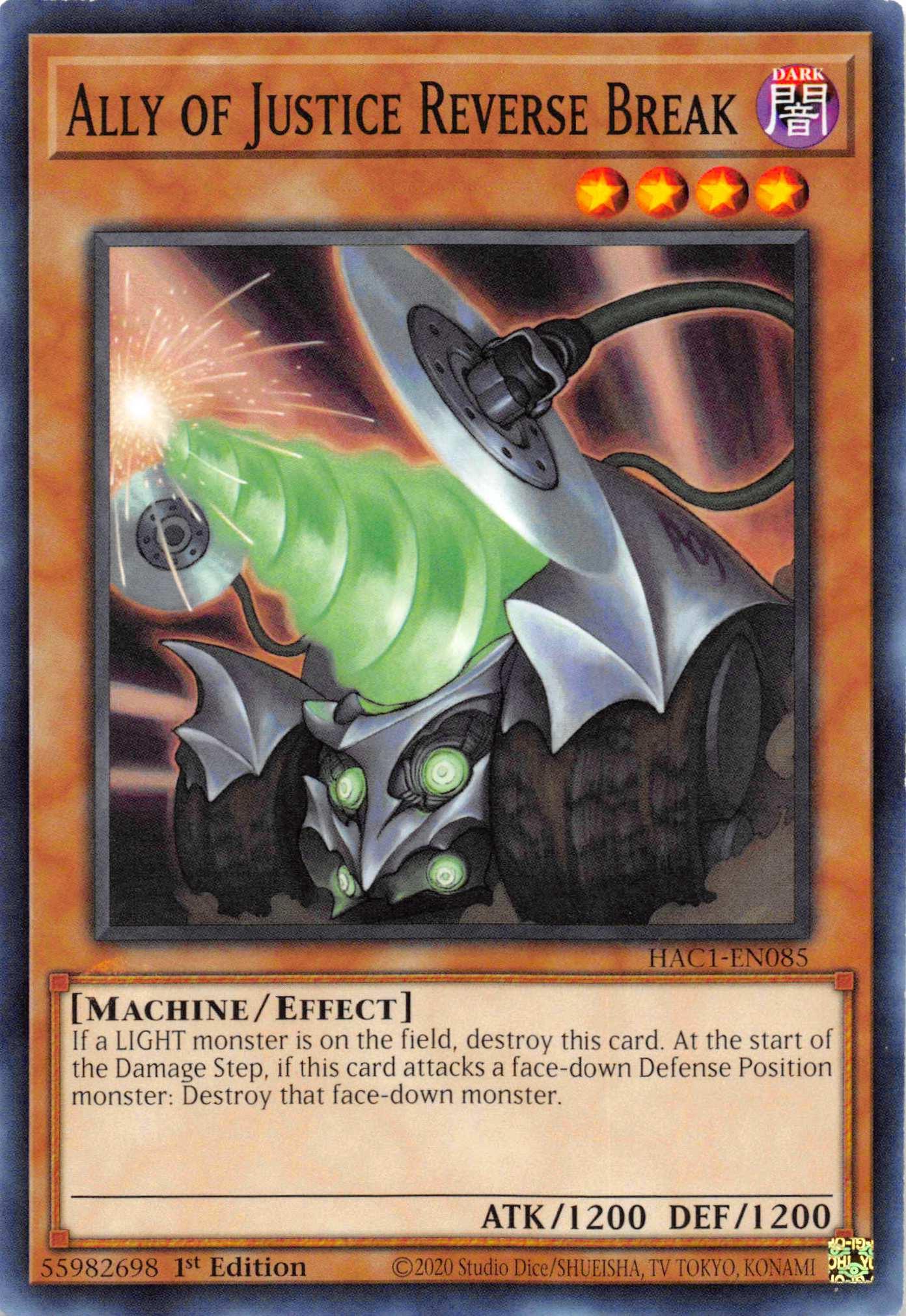 Ally of Justice Reverse Break [HAC1-EN085] Common - Josh's Cards
