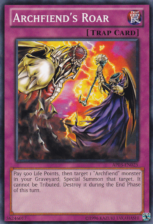 Archfiend's Roar [AP03-EN025] Common - Josh's Cards