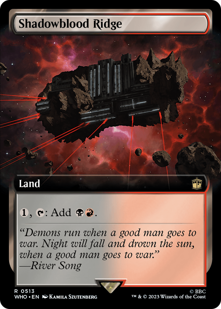 Shadowblood Ridge (WHO-513) - Doctor Who: (Extended Art) Foil