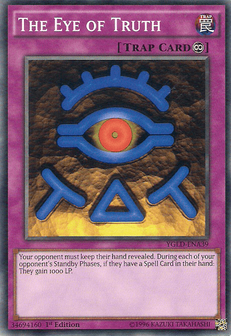 The Eye of Truth [YGLD-ENA39] Common - Josh's Cards