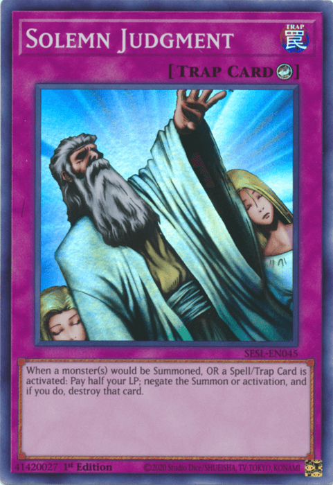 Solemn Judgment [SESL-EN045] Super Rare - Josh's Cards