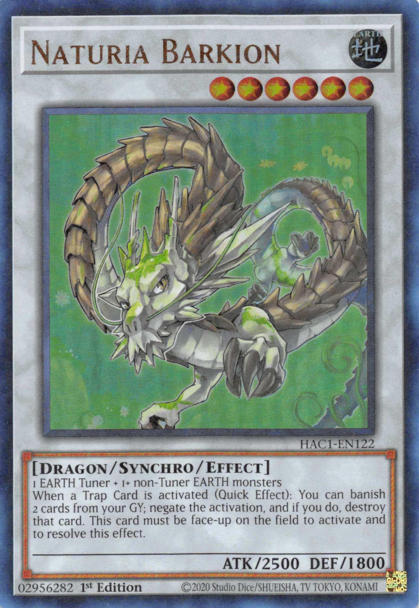 Naturia Barkion (Duel Terminal) [HAC1-EN122] Parallel Rare - Josh's Cards