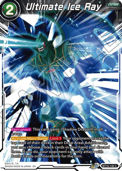 Ultimate Ice Ray (BT15-140) [Saiyan Showdown] Parallel Foil