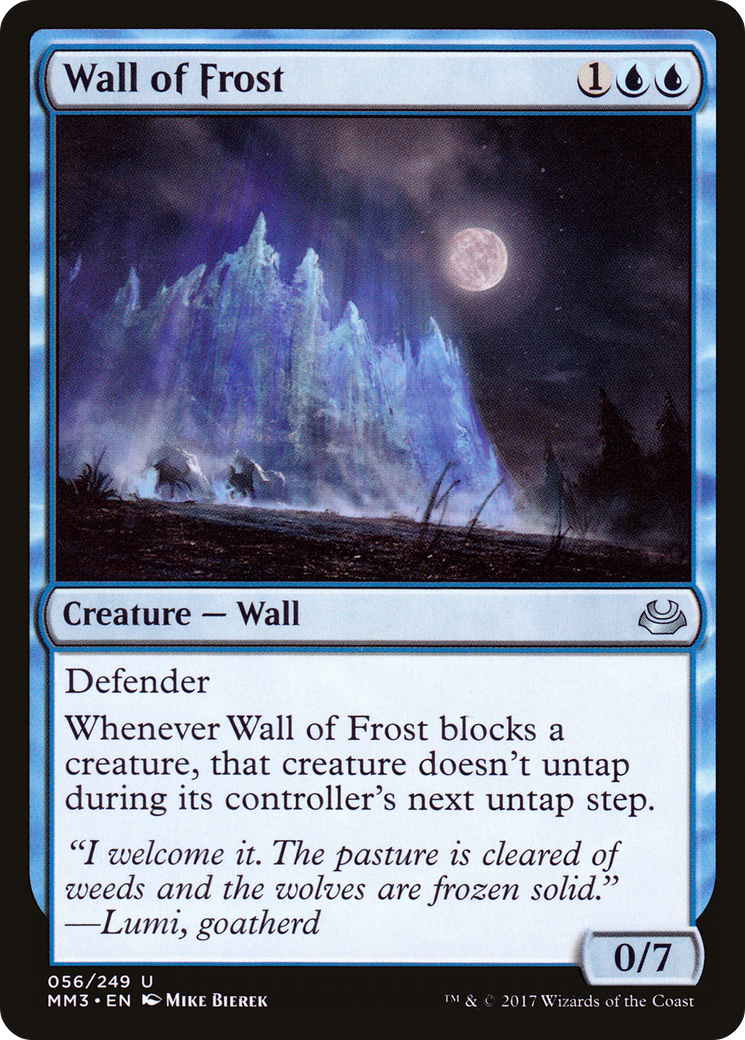 Wall of Frost (MM3-056) - Modern Masters 2017 Foil