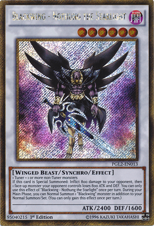 Blackwing - Nothung the Starlight [PGL2-EN013] Gold Secret Rare - Josh's Cards