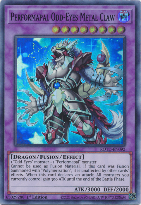 Performapal Odd-Eyes Metal Claw [ROTD-EN092] Super Rare - Josh's Cards