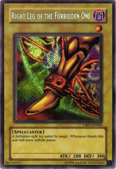 Right Leg of the Forbidden One [UBP1-EN001] Secret Rare - Josh's Cards
