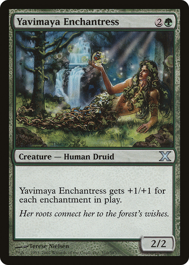 Yavimaya Enchantress (10E-310) - Tenth Edition Foil