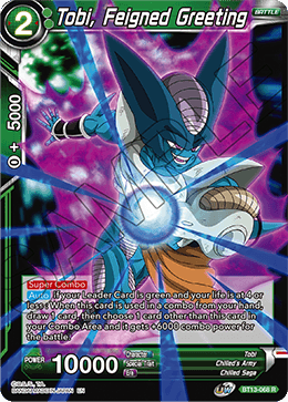 Tobi, Feigned Greeting (Rare) (BT13-068) [Supreme Rivalry] Parallel Foil