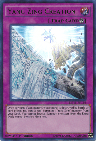 Yang Zing Creation [MP15-EN116] Ultra Rare - Josh's Cards