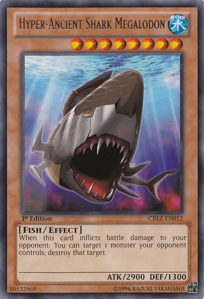 Hyper-Ancient Shark Megalodon [CBLZ-EN012] Rare - Josh's Cards