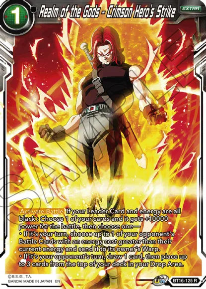 Realm of the Gods - Crimson Hero's Strike (BT16-125) [Realm of the Gods] Parallel Foil