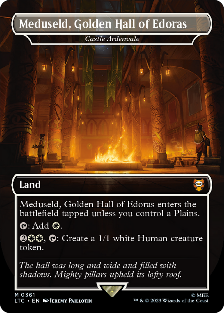 Castle Ardenvale (LTC-361) - Tales of Middle-earth Commander / Meduseld, Golden Hall of Edoras (Borderless)