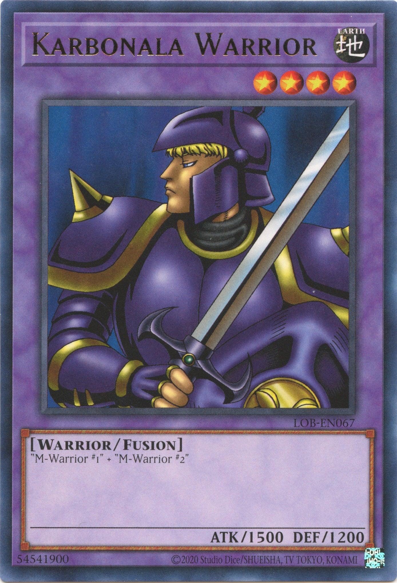Karbonala Warrior (25th Anniversary) [LOB-EN067] Rare - Josh's Cards