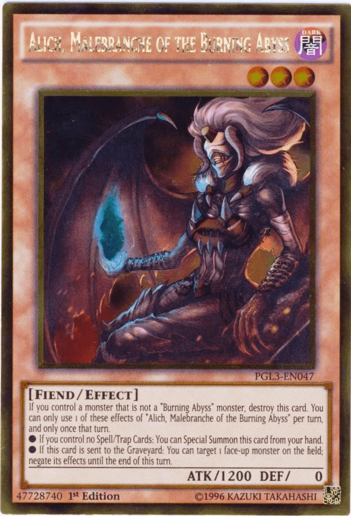 Alich, Malebranche of the Burning Abyss [PGL3-EN047] Gold Rare - Josh's Cards