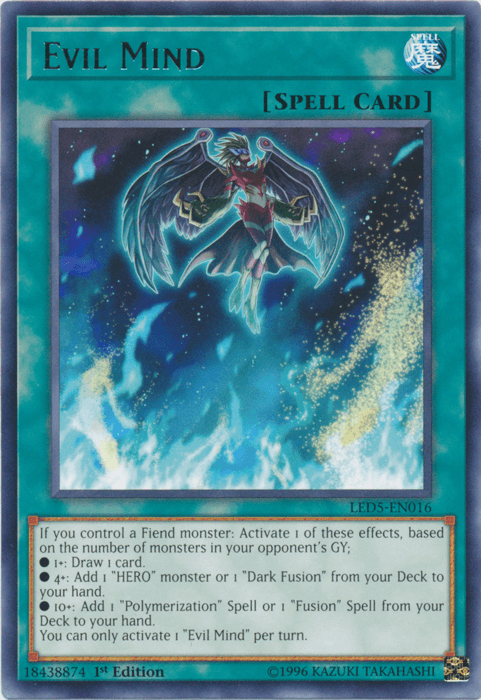 Evil Mind [LED5-EN016] Rare - Josh's Cards