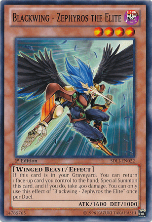 Blackwing - Zephyros the Elite [SDLI-EN022] Common - Josh's Cards