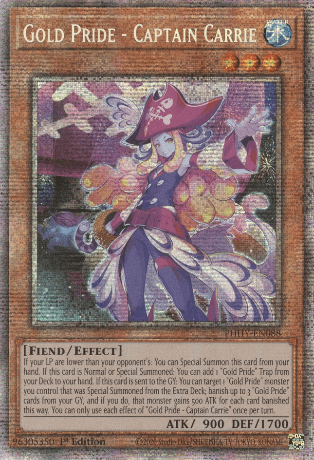 Gold Pride - Captain Carrie [PHHY-EN088] Starlight Rare - Josh's Cards