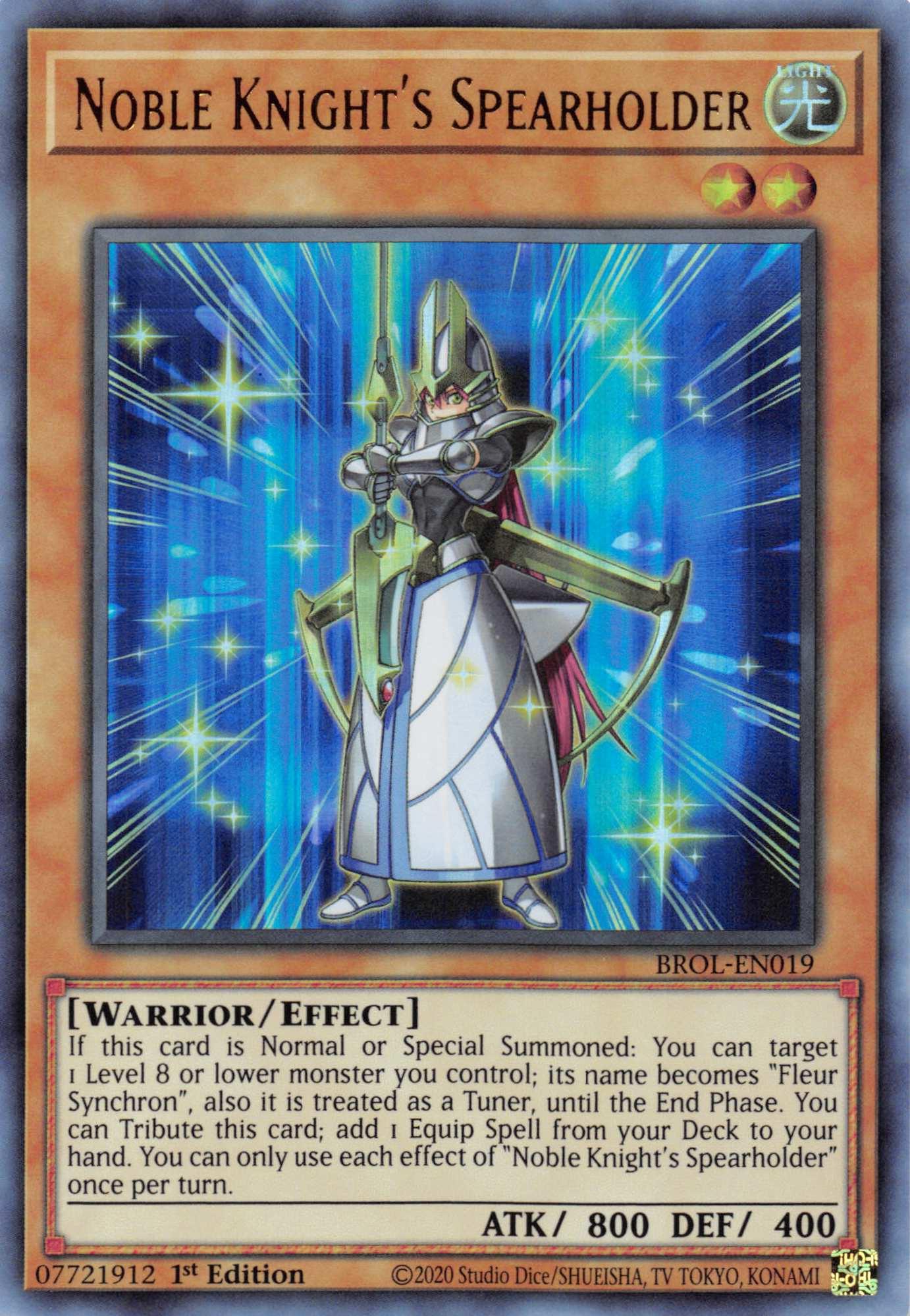 Noble Knight's Spearholder [BROL-EN019] Ultra Rare - Josh's Cards