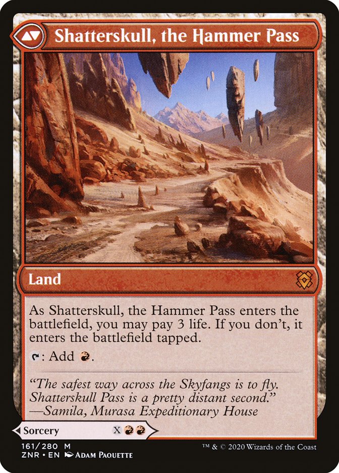 Shatterskull Smashing // Shatterskull, the Hammer Pass (ZNR-161) - Zendikar Rising Foil