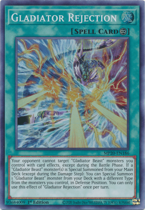 Gladiator Rejection [MP20-EN186] Super Rare - Josh's Cards