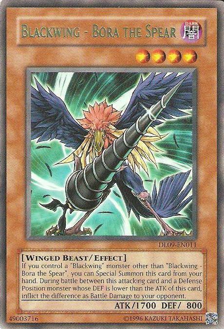Blackwing - Bora the Spear (Green) [DL09-EN011] Rare - Josh's Cards