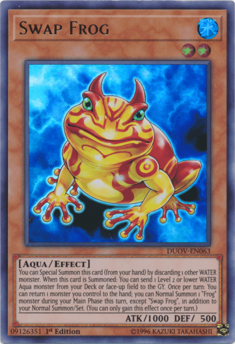 Swap Frog [DUOV-EN063] Ultra Rare - Josh's Cards
