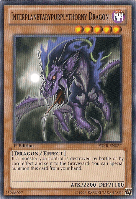 Interplanetarypurplythorny Dragon [YSKR-EN027] Common - Josh's Cards