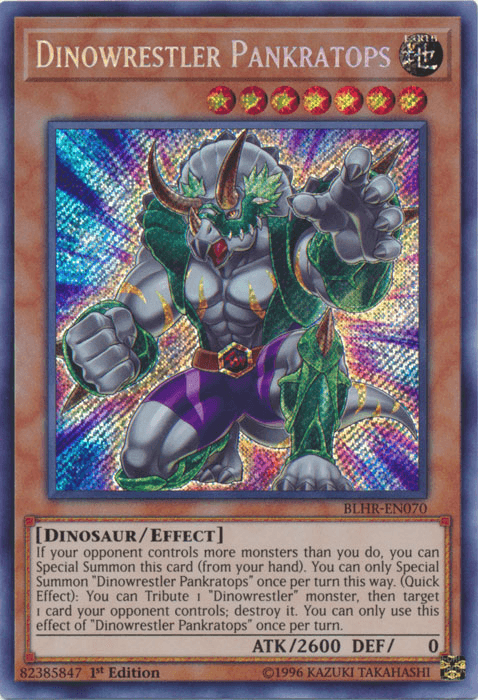 Dinowrestler Pankratops [BLHR-EN070] Secret Rare - Josh's Cards