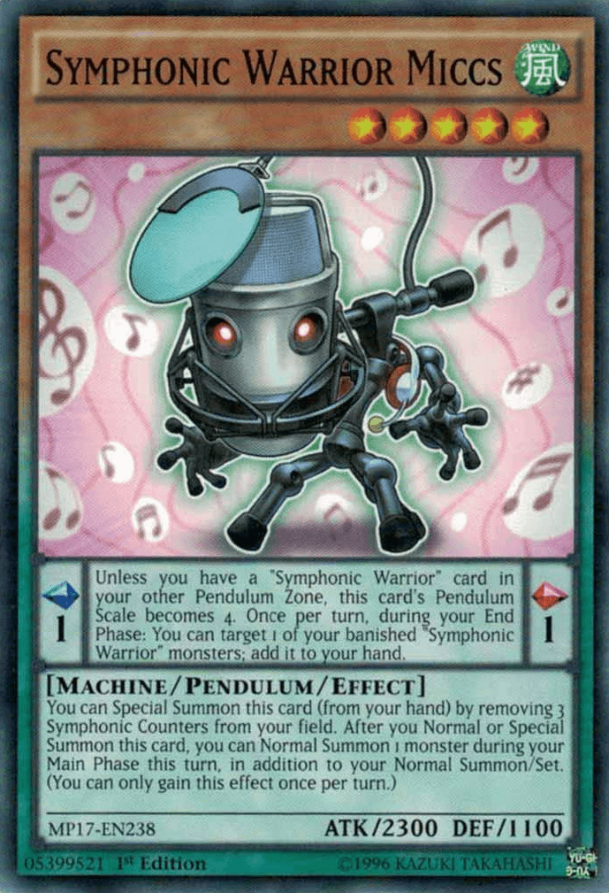 Symphonic Warrior Miccs [MP17-EN238] Common - Josh's Cards