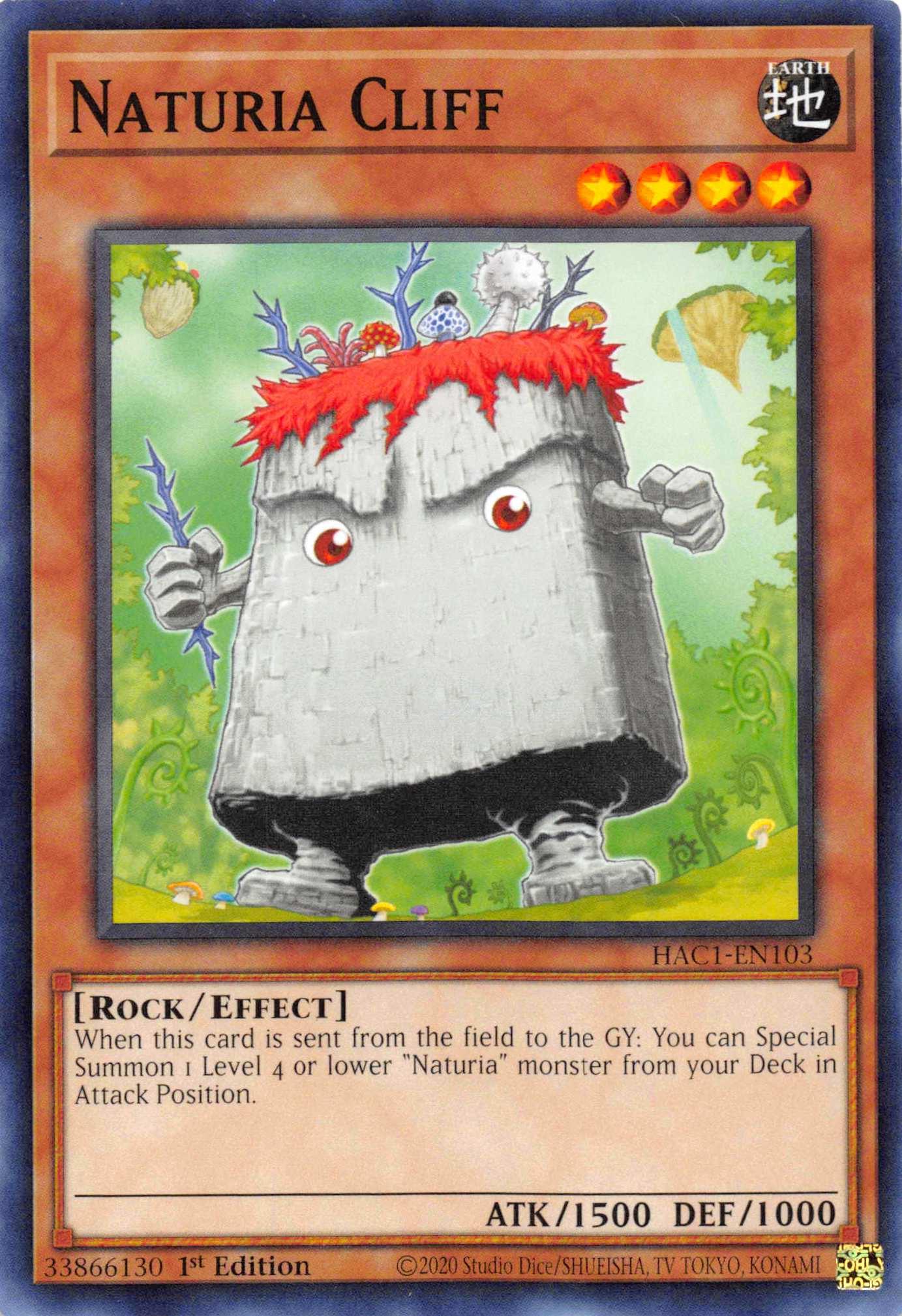 Naturia Cliff (Duel Terminal) [HAC1-EN103] Parallel Rare - Josh's Cards