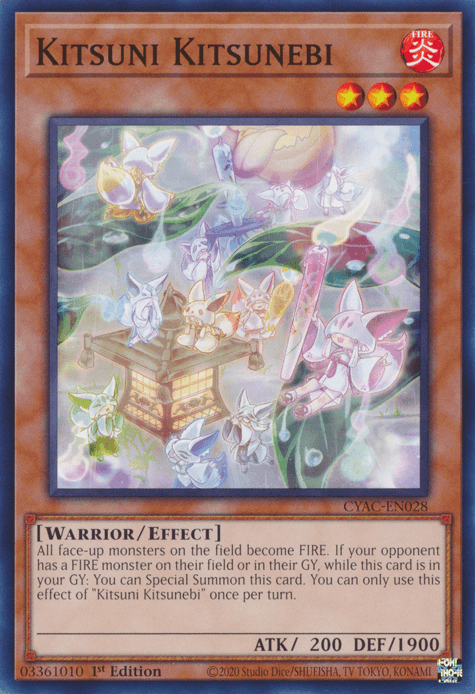Kitsuni Kitsunebi [CYAC-EN028] Common - Josh's Cards
