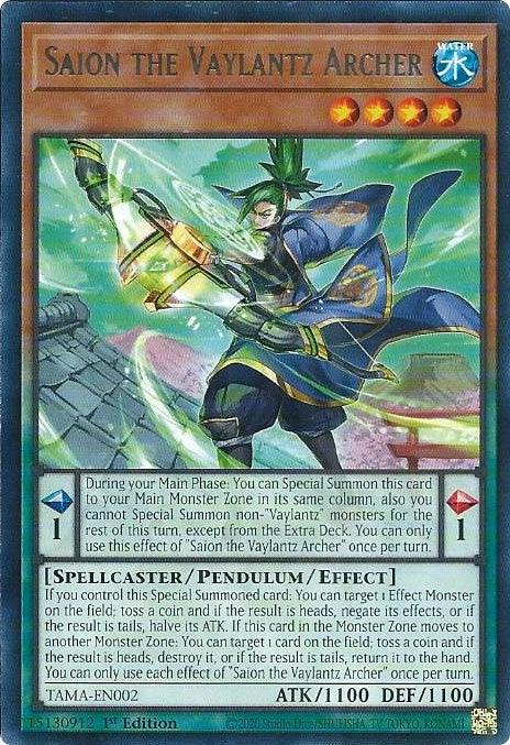 Saion the Vaylantz Archer [TAMA-EN002] Rare - Josh's Cards