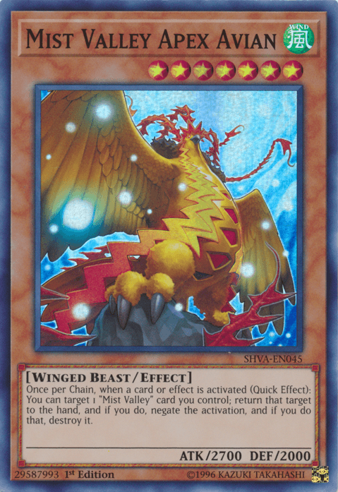 Mist Valley Apex Avian [SHVA-EN045] Super Rare - Josh's Cards