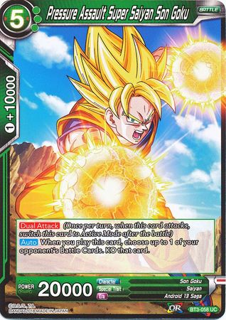 Pressure Assault Super Saiyan Son Goku (BT3-058) [Cross Worlds] Parallel Foil
