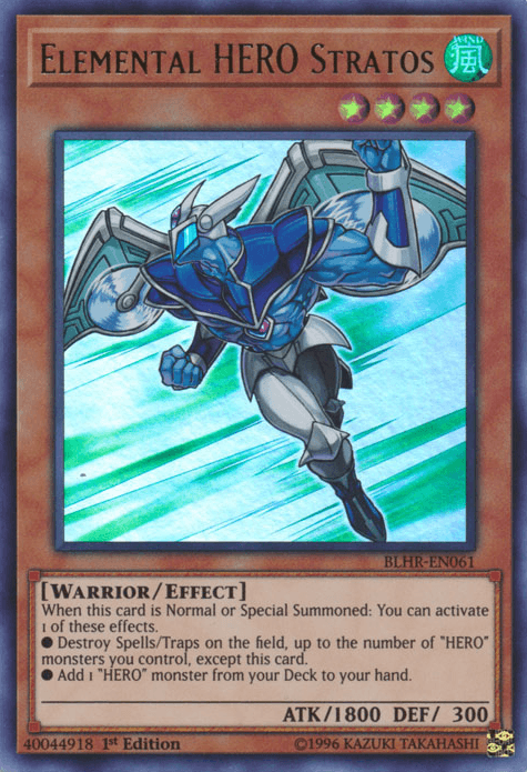 Elemental Hero Stratos [BLHR-EN061] Ultra Rare - Josh's Cards