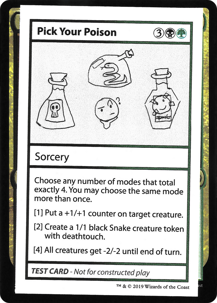 Pick Your Poison (CMB1-097) - Mystery Booster Playtest Cards 2021