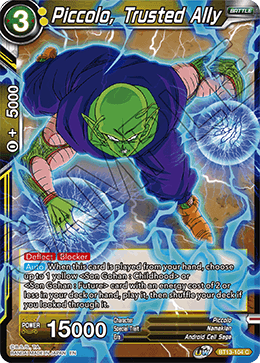 Piccolo, Trusted Ally (Common) (BT13-104) [Supreme Rivalry] Parallel Foil