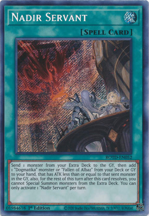 Nadir Servant [ROTD-EN052] Secret Rare - Josh's Cards