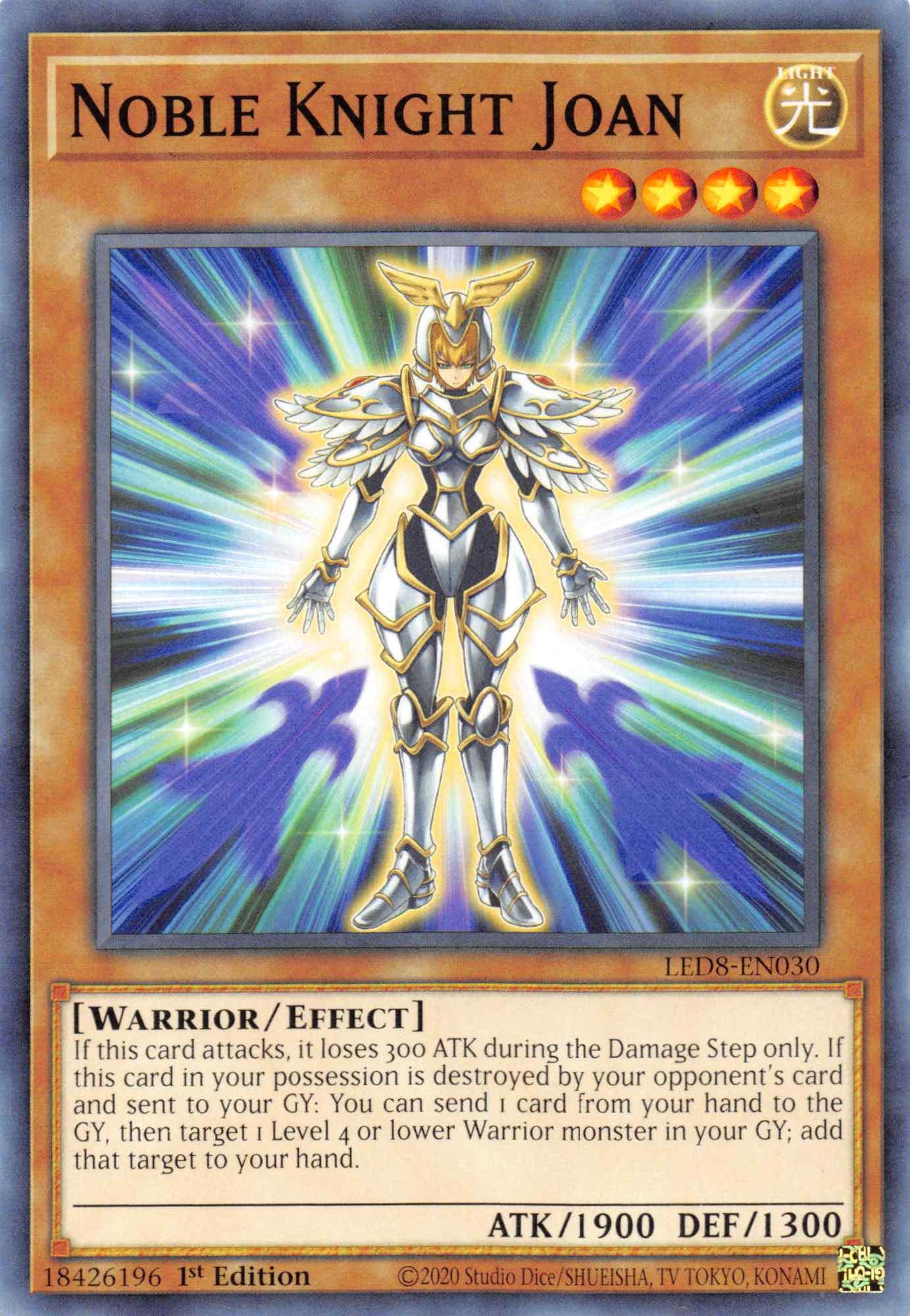 Noble Knight Joan [LED8-EN030] Common - Josh's Cards