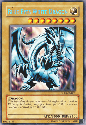Blue-Eyes White Dragon (Blue) [DL09-EN001] Rare - Josh's Cards