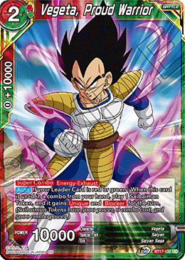Vegeta, Proud Warrior (BT17-132) [Ultimate Squad] Parallel Foil